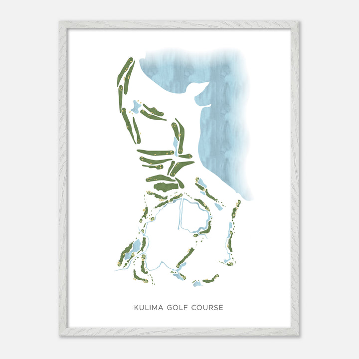 Print of Kulima Golf Course Modern Map