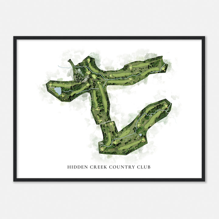 Print of Hidden Creek Country Club Classic Map