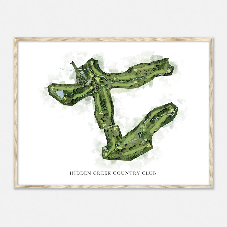 Print of Hidden Creek Country Club Classic Map