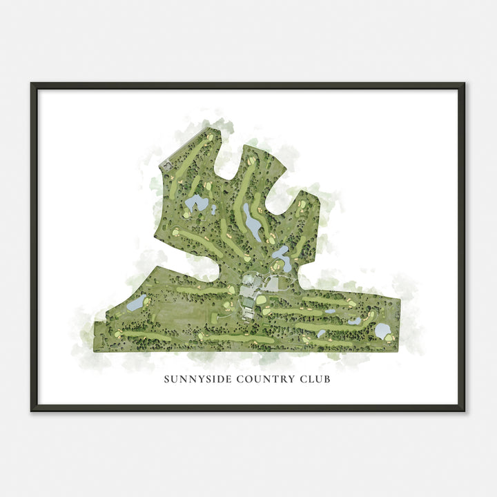 Print of Sunnyside Country Club Classic Map