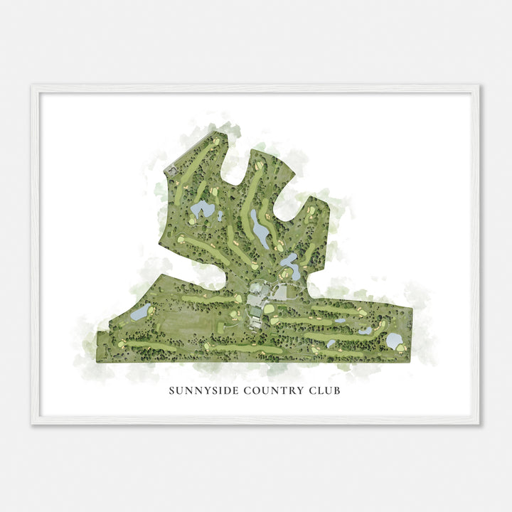 Print of Sunnyside Country Club Classic Map