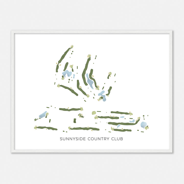 Print of Sunnyside Country Club Modern Map