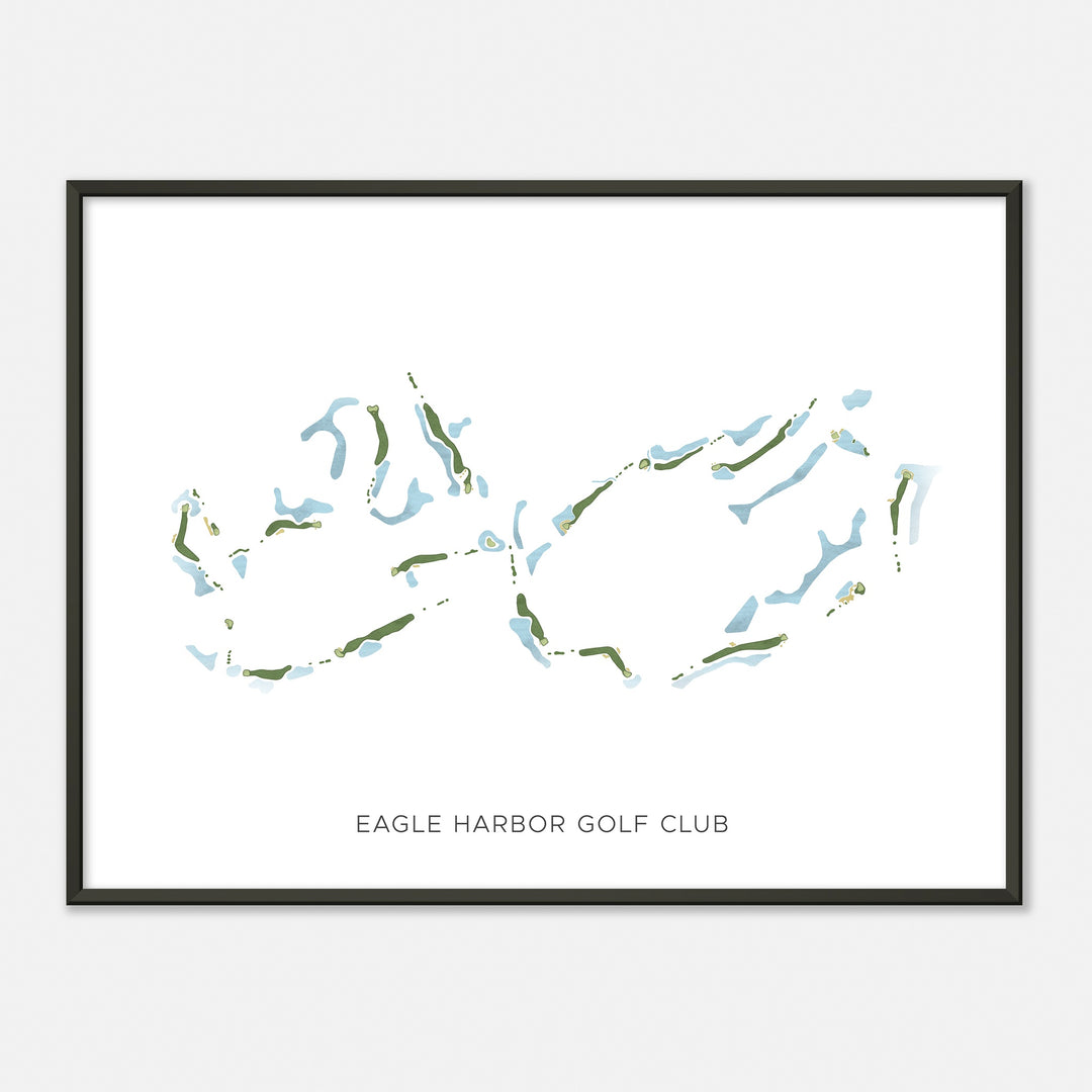 Print of Eagle Harbor Golf Club Modern Map