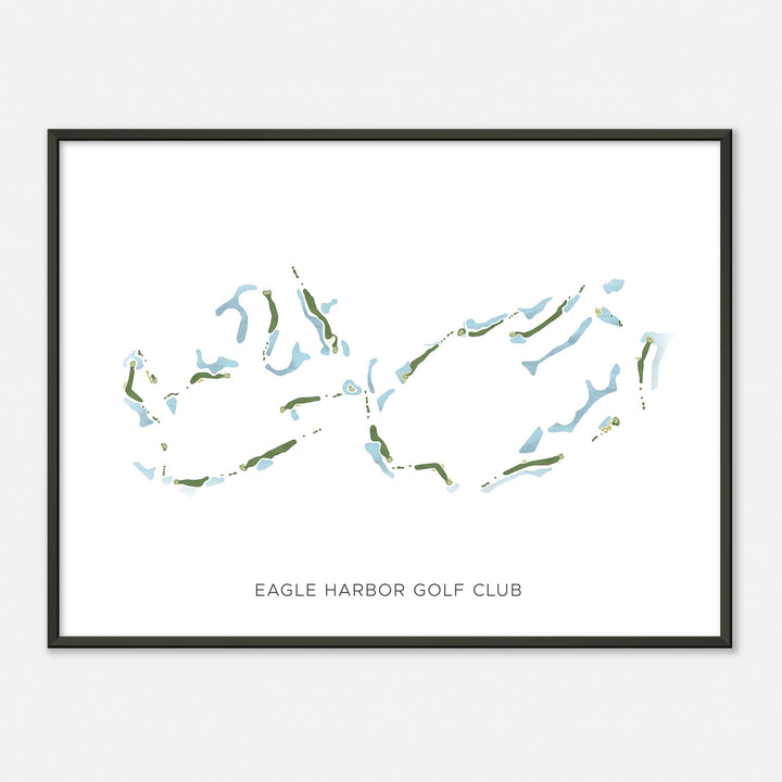Print of Eagle Harbor Golf Club Modern Map