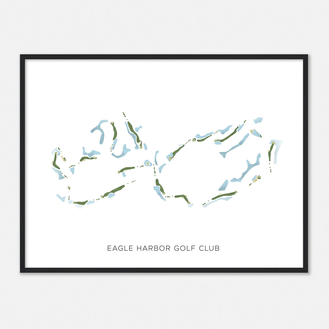 Print of Eagle Harbor Golf Club Modern Map