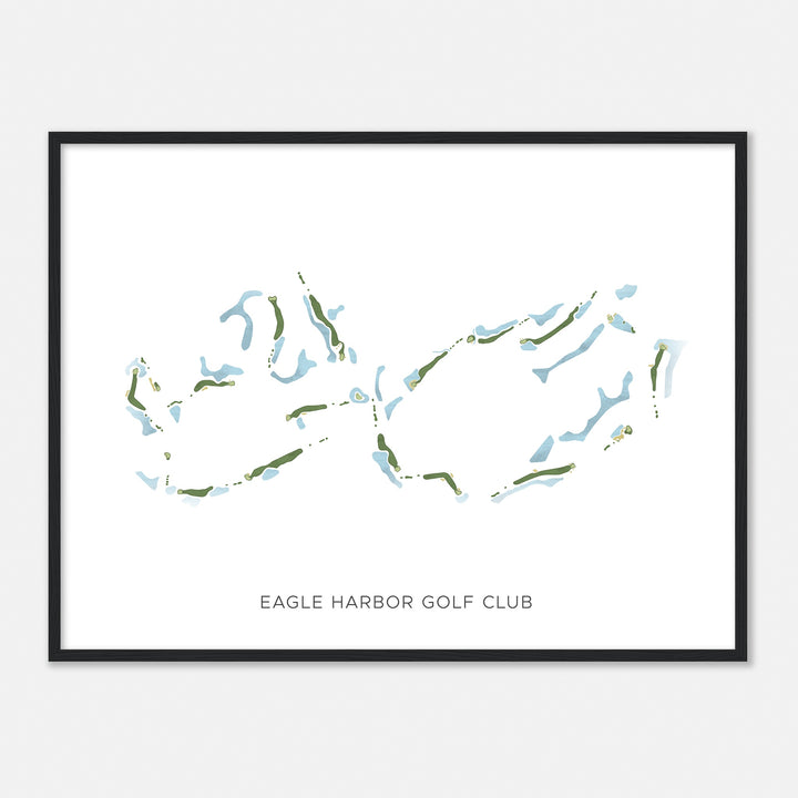 Print of Eagle Harbor Golf Club Modern Map