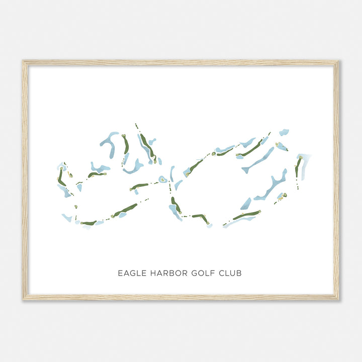 Print of Eagle Harbor Golf Club Modern Map