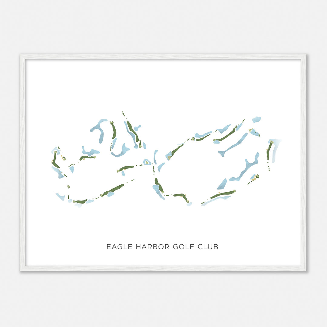 Print of Eagle Harbor Golf Club Modern Map