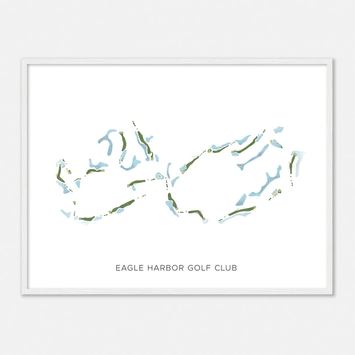 Print of Eagle Harbor Golf Club Modern Map