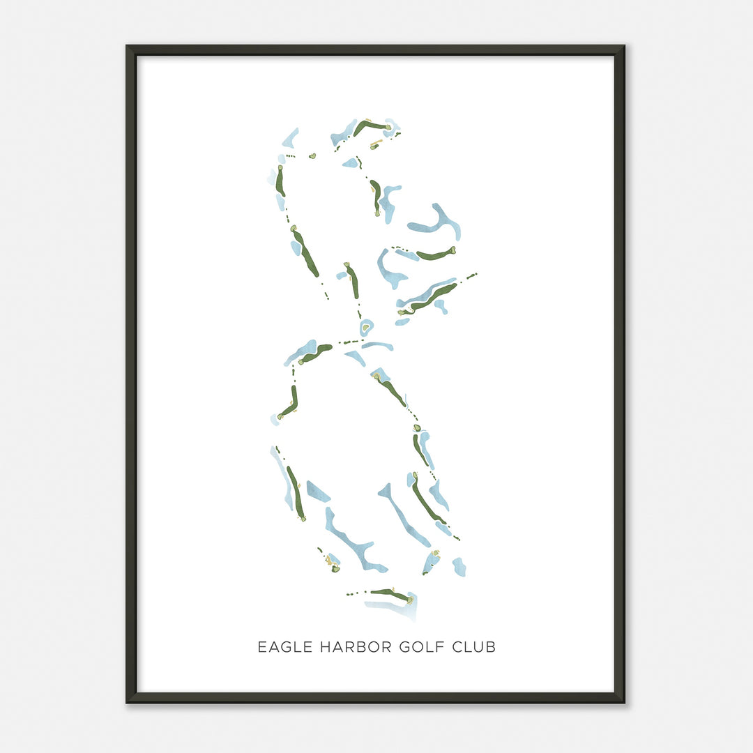 Print of Eagle Harbor Golf Club Modern Map