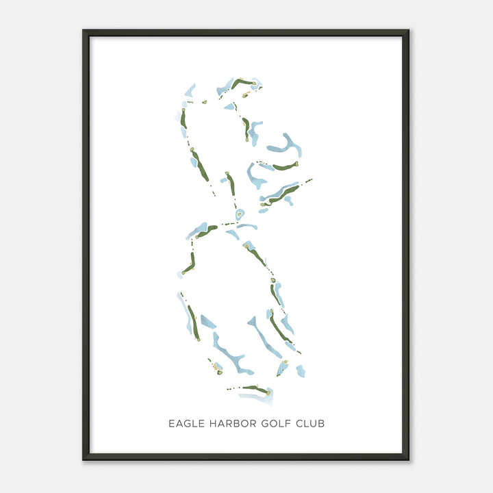 Print of Eagle Harbor Golf Club Modern Map