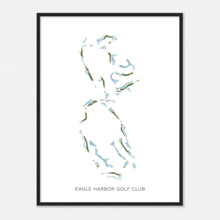Print of Eagle Harbor Golf Club Modern Map
