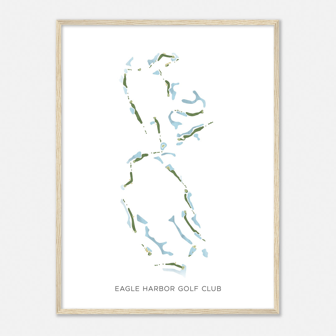 Print of Eagle Harbor Golf Club Modern Map