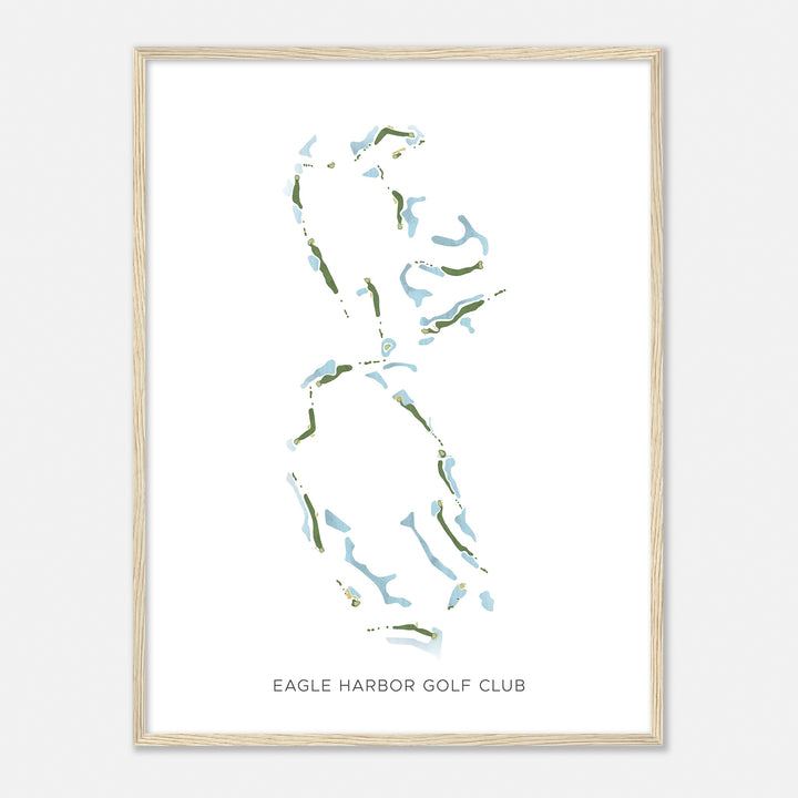 Print of Eagle Harbor Golf Club Modern Map