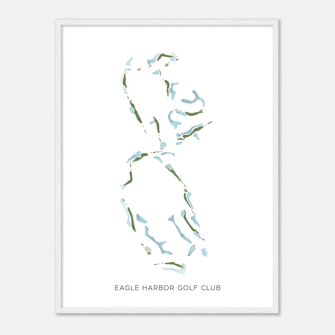 Print of Eagle Harbor Golf Club Modern Map