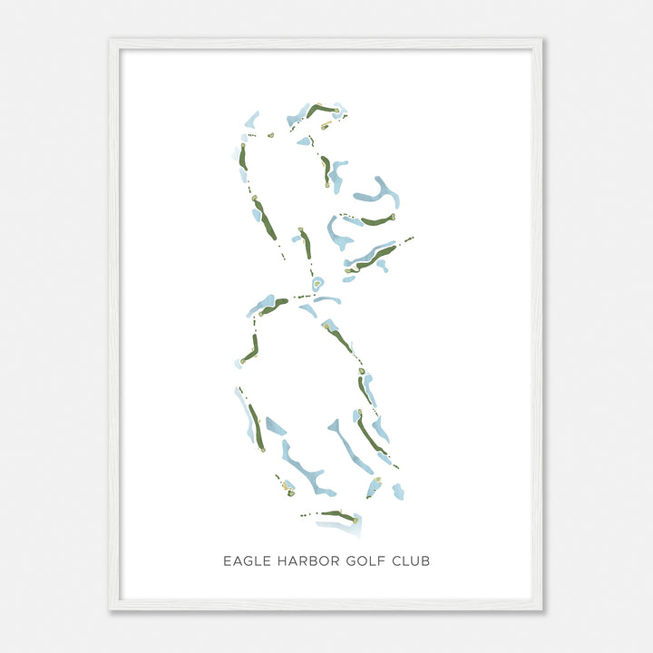 Print of Eagle Harbor Golf Club Modern Map