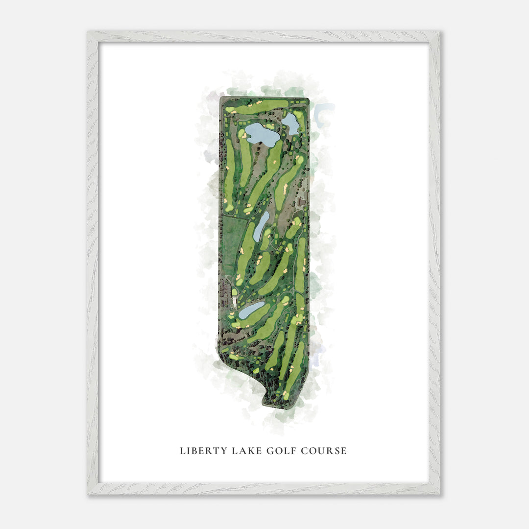 Print of Liberty Lake Golf Course Classic Map