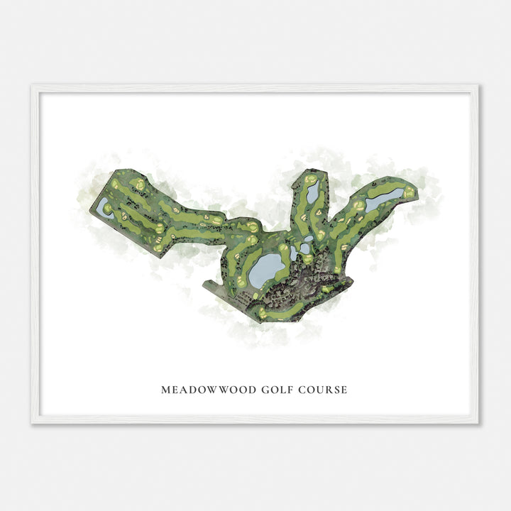 Print of Meadowwood Golf Course Classic Map