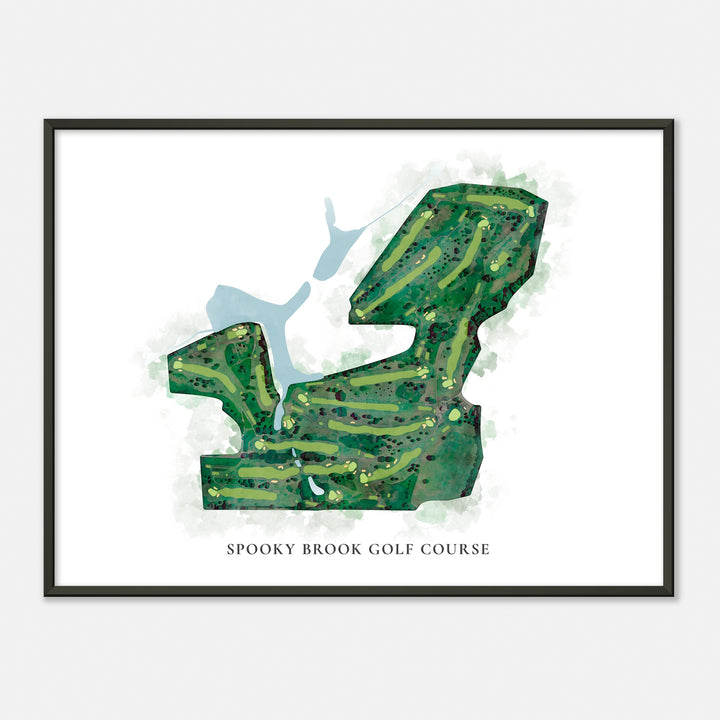 Print of Spooky Brook Golf Course Classic Map