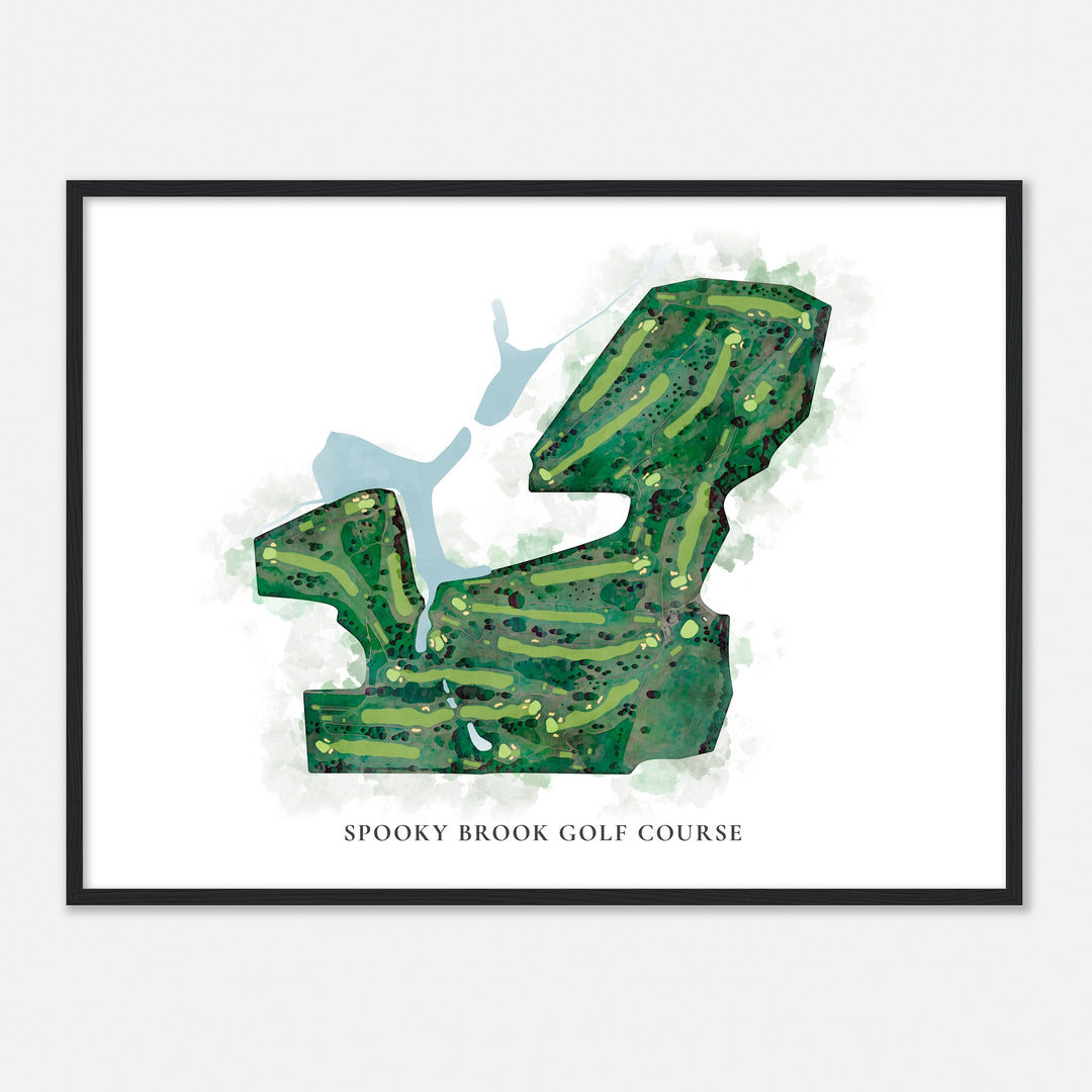 Print of Spooky Brook Golf Course Classic Map