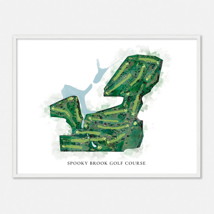 Print of Spooky Brook Golf Course Classic Map