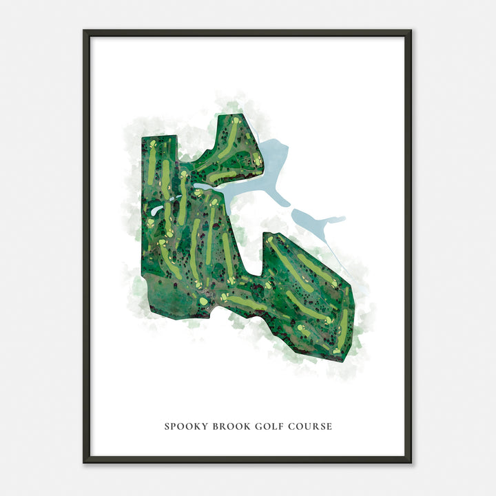 Print of Spooky Brook Golf Course Classic Map