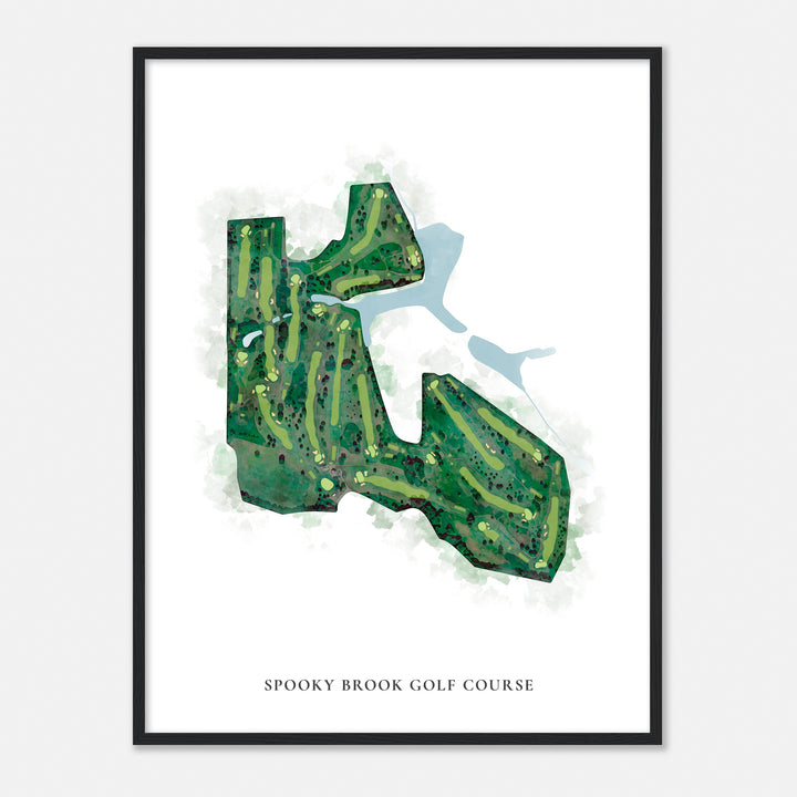 Print of Spooky Brook Golf Course Classic Map