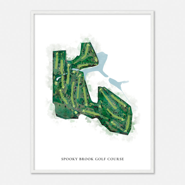 Print of Spooky Brook Golf Course Classic Map
