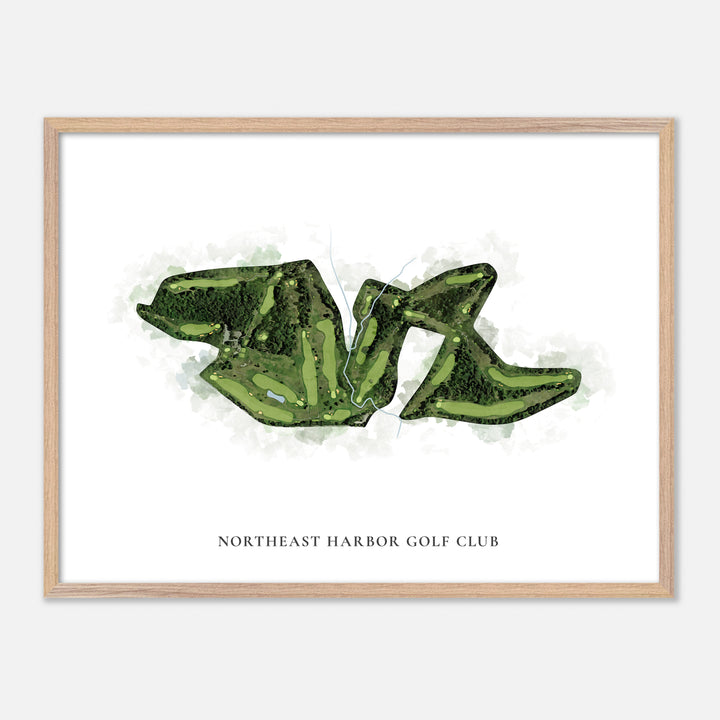 Print of Northeast Harbor Golf Club Classic Map