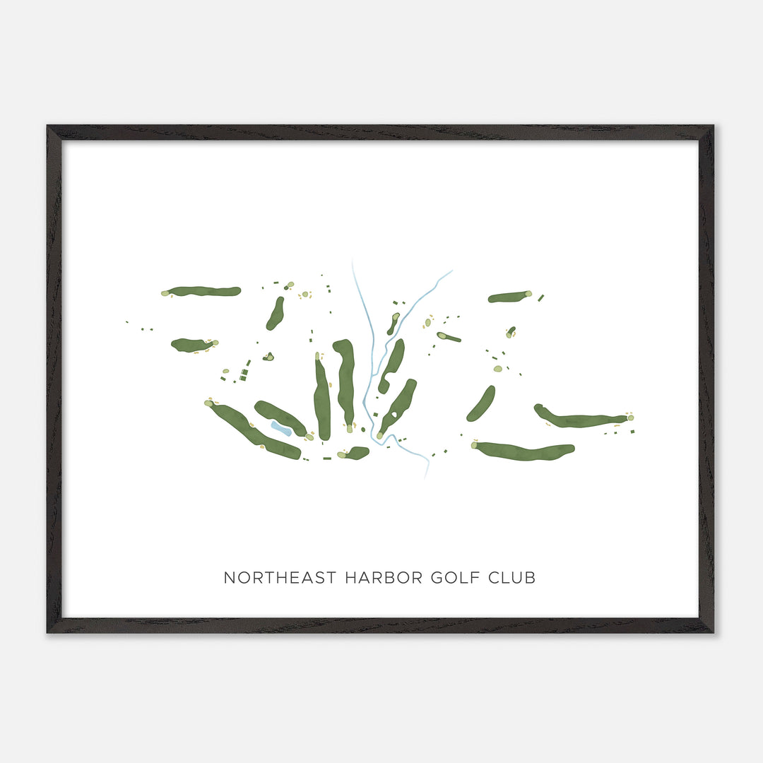 Print of Northeast Harbor Golf Club Modern Map
