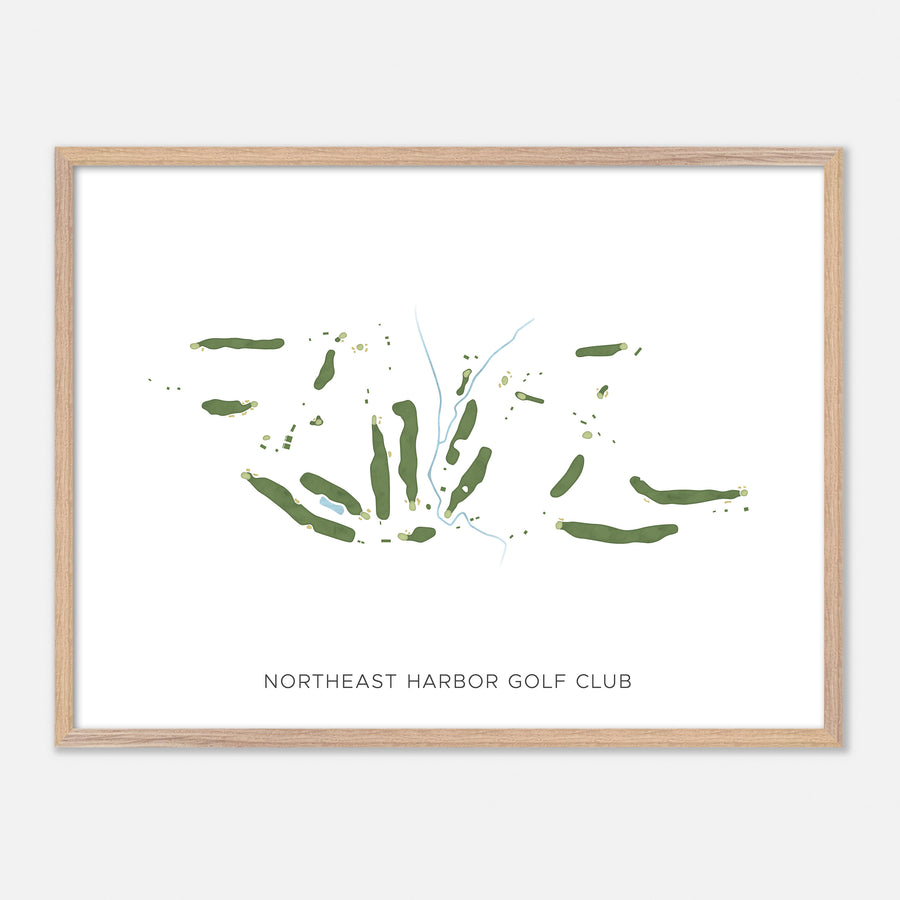 Print of Northeast Harbor Golf Club Modern Map