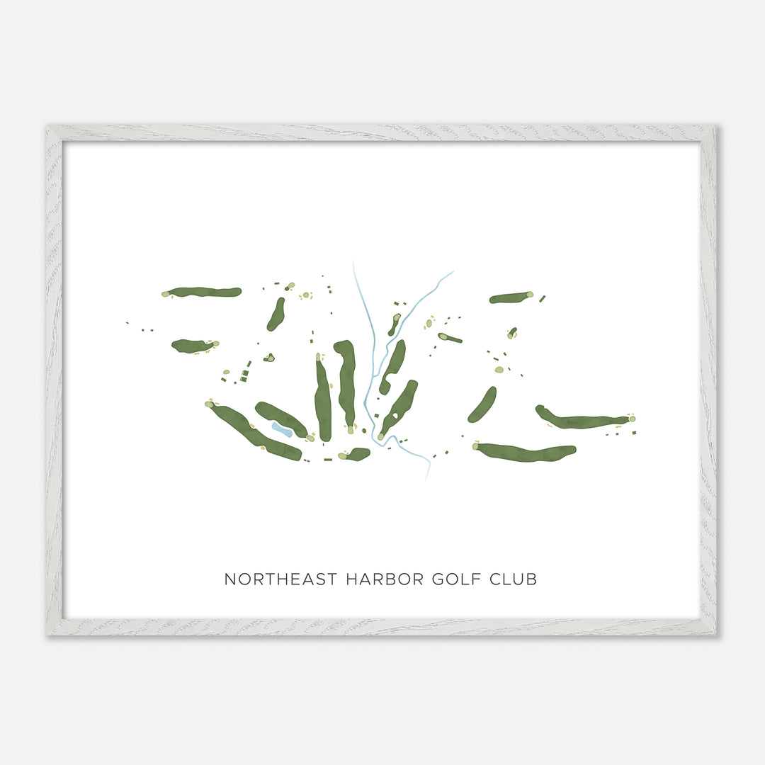 Print of Northeast Harbor Golf Club Modern Map