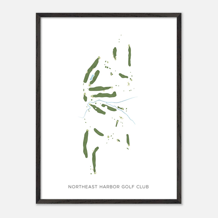 Print of Northeast Harbor Golf Club Modern Map