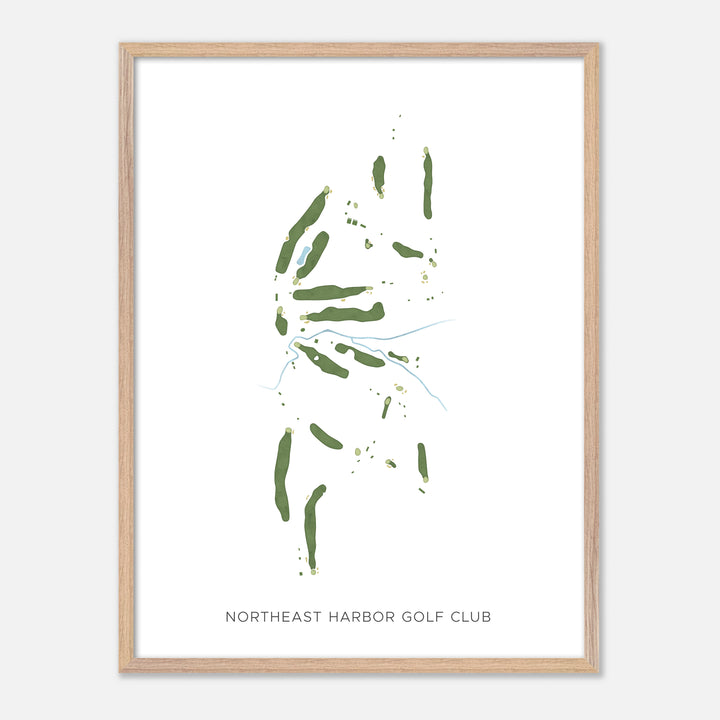 Print of Northeast Harbor Golf Club Modern Map