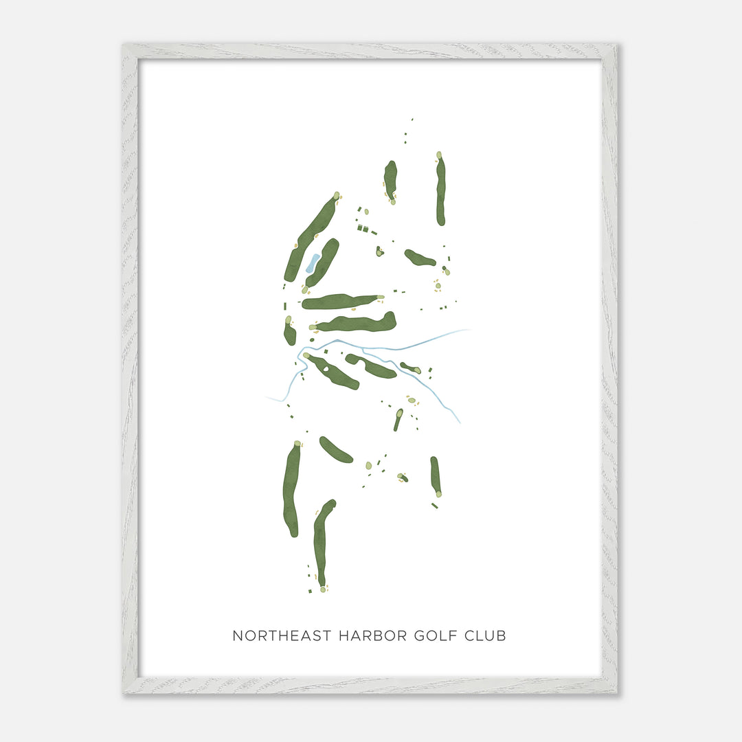 Print of Northeast Harbor Golf Club Modern Map