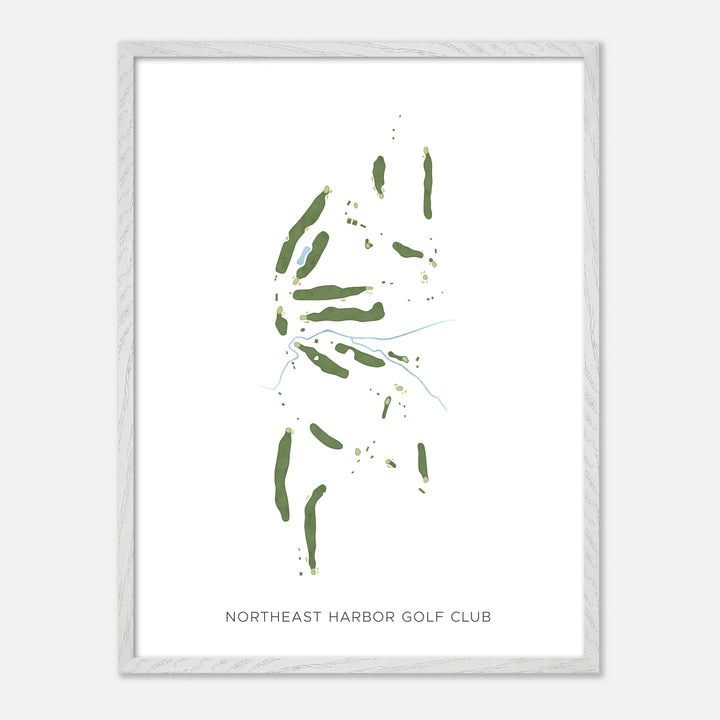 Print of Northeast Harbor Golf Club Modern Map