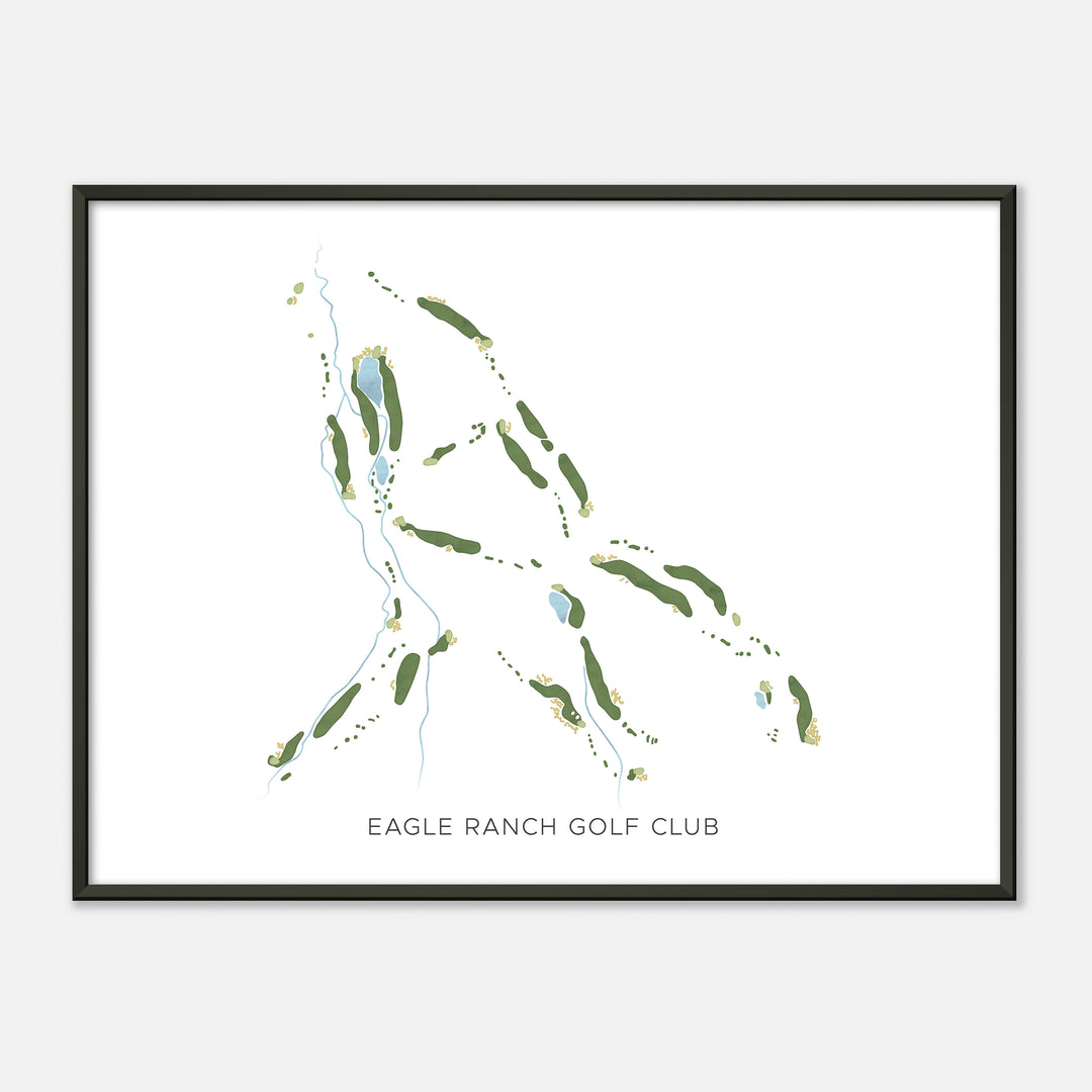 Print of Eagle Ranch Golf Club Modern Map