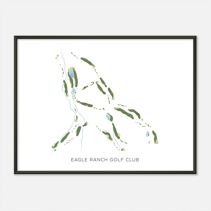 Print of Eagle Ranch Golf Club Modern Map