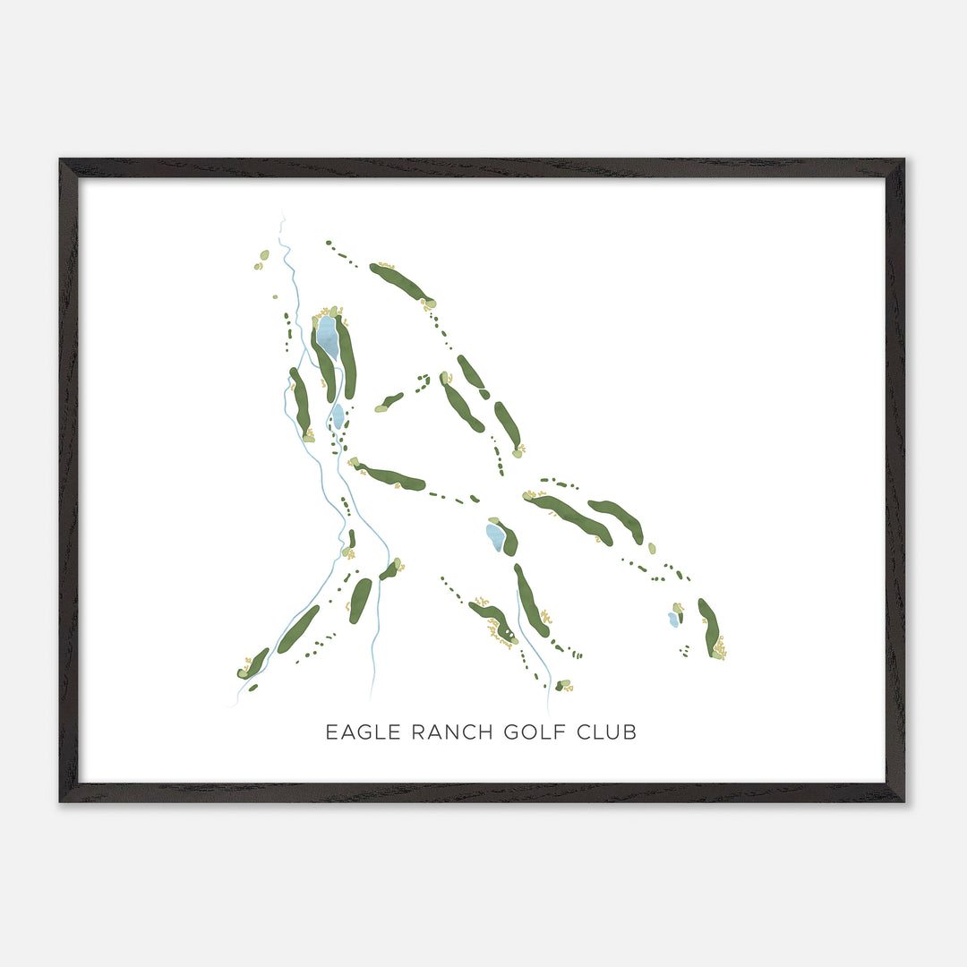 Print of Eagle Ranch Golf Club Modern Map