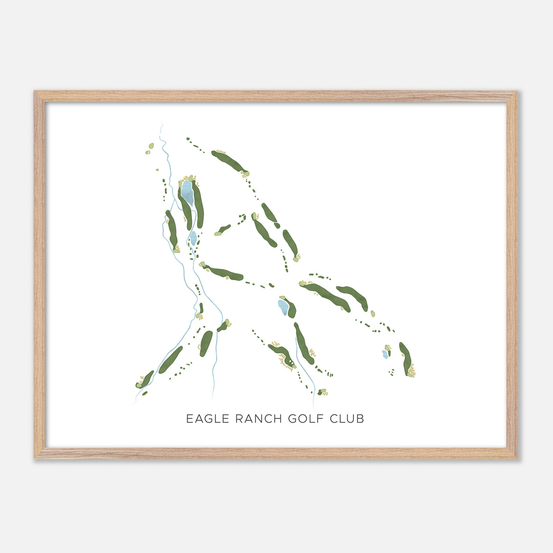Print of Eagle Ranch Golf Club Modern Map
