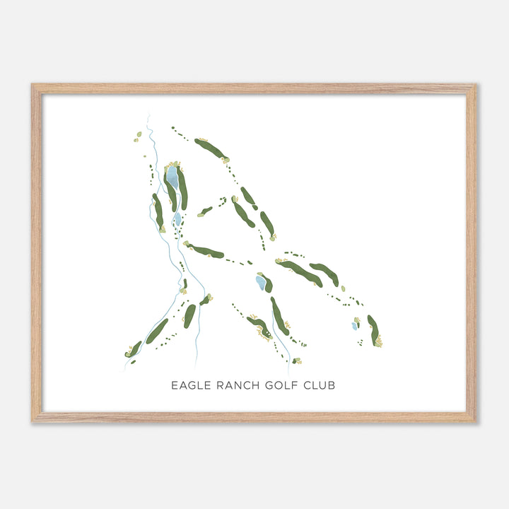 Print of Eagle Ranch Golf Club Modern Map