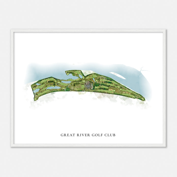 Print of Great River Golf Club Classic Map