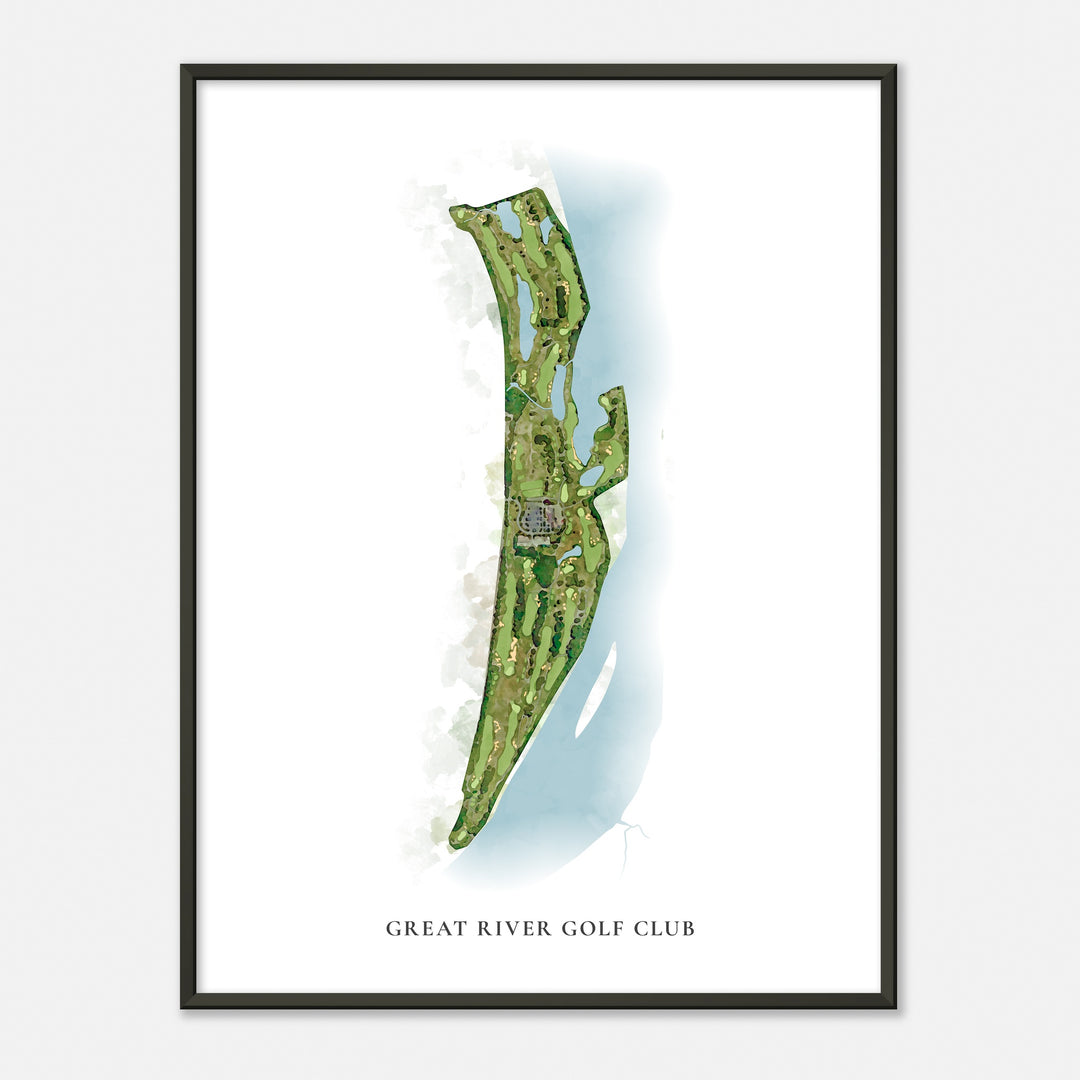 Print of Great River Golf Club Classic Map