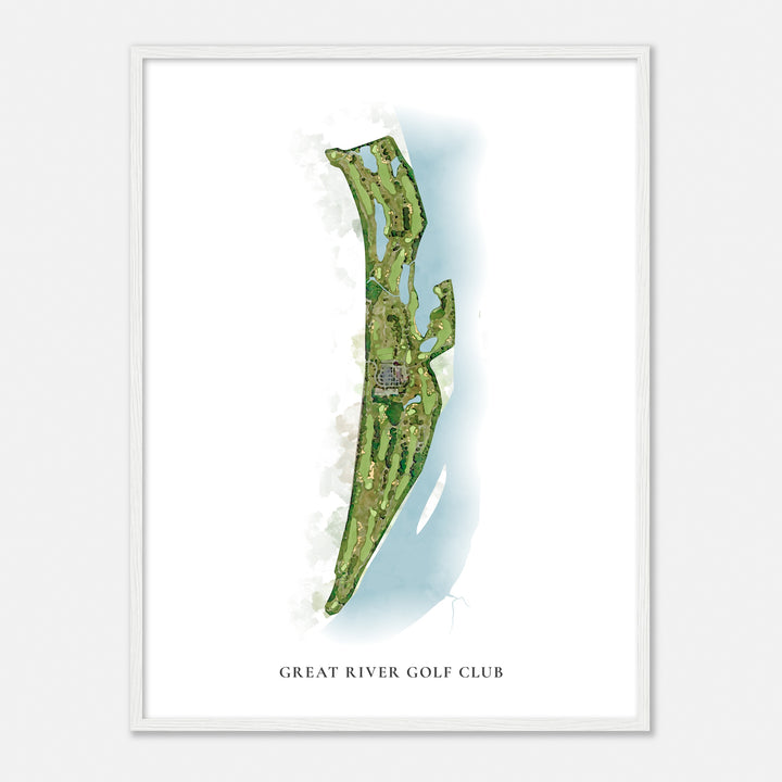 Print of Great River Golf Club Classic Map