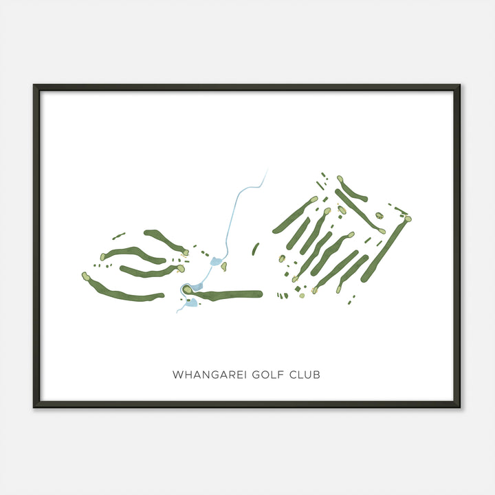 Print of Whangarei Golf Club Modern Map