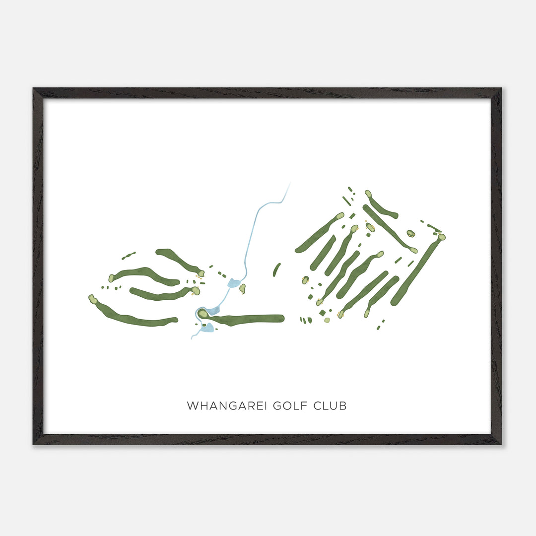 Print of Whangarei Golf Club Modern Map