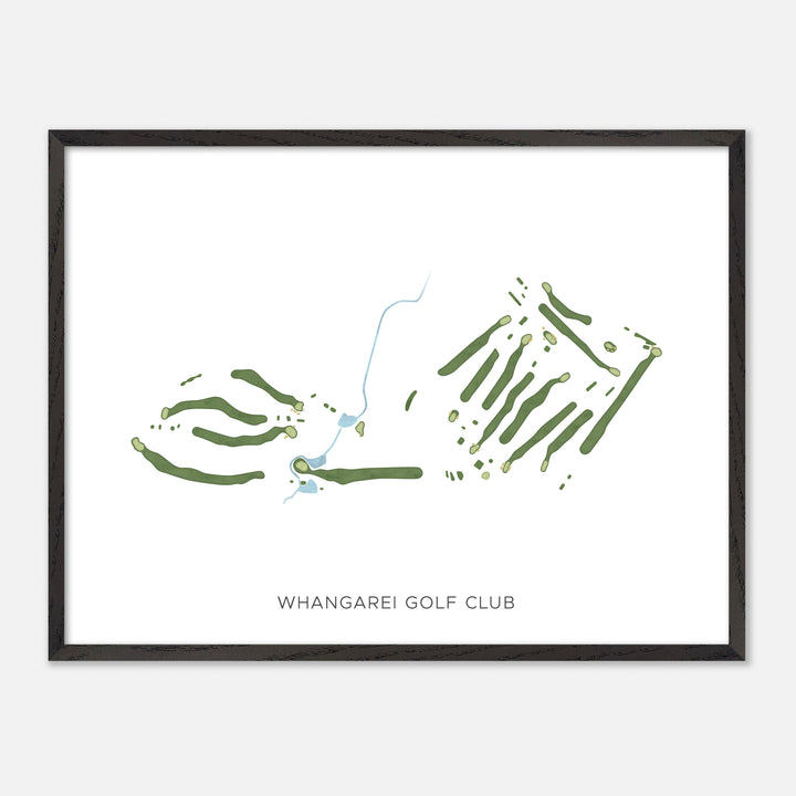 Print of Whangarei Golf Club Modern Map