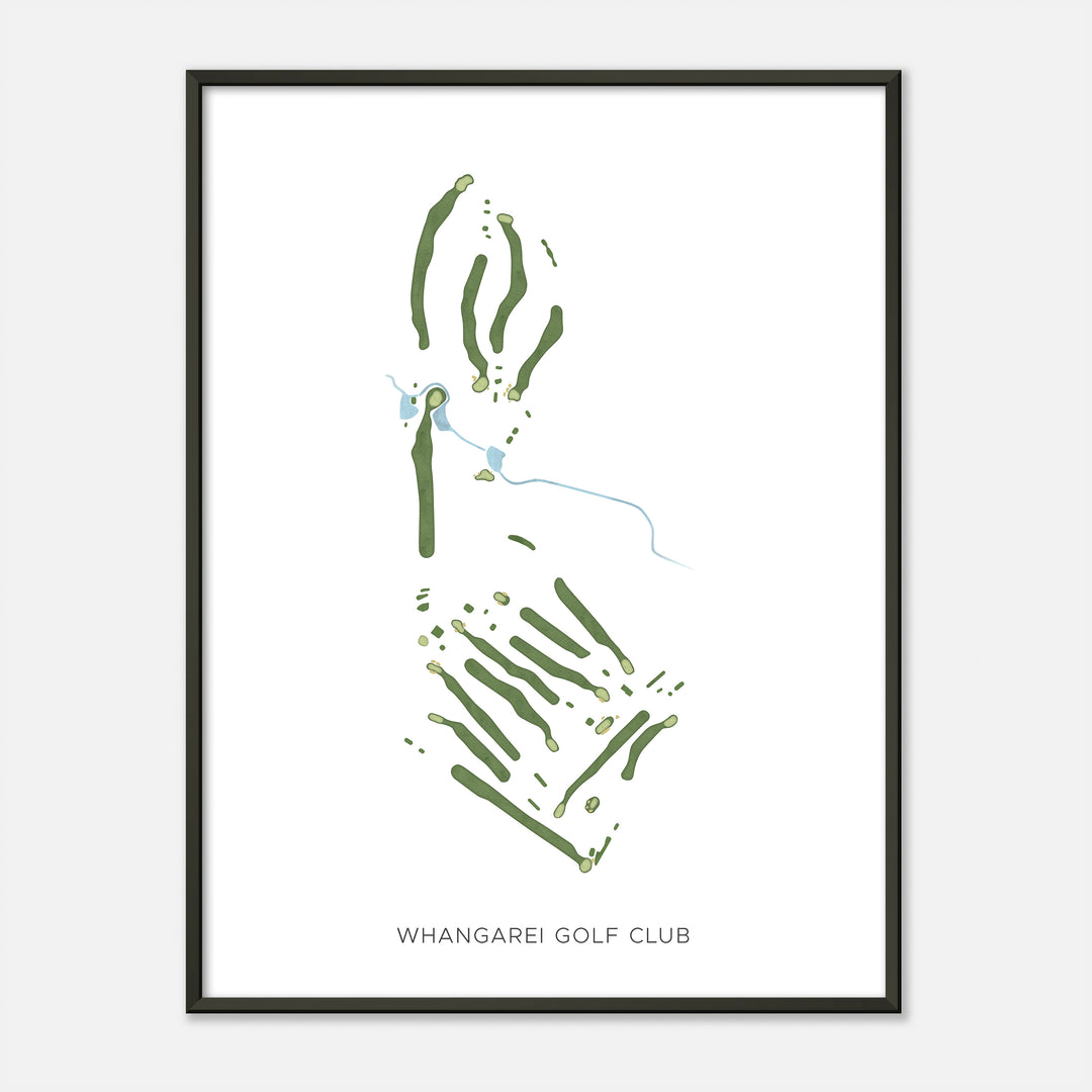 Print of Whangarei Golf Club Modern Map