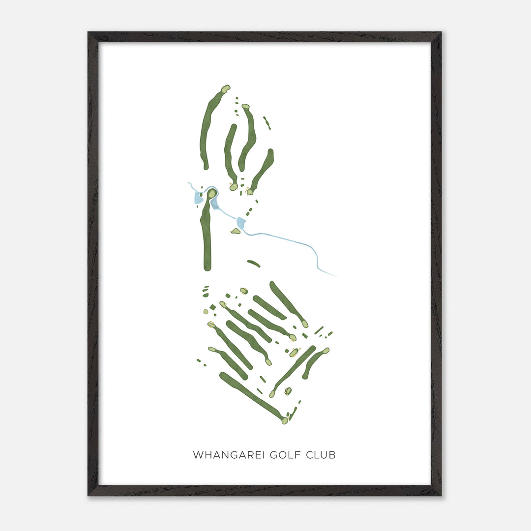 Print of Whangarei Golf Club Modern Map