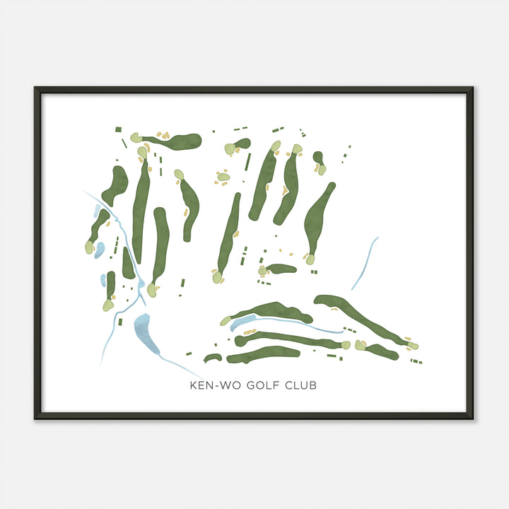 Print of Ken-Wo Golf Club Modern Map